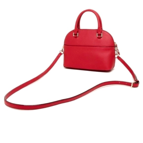 Kate Spade Mini Carli Grove Street Leather Crossbody Purse in Red Carpet w/COA - Picture 8 of 13